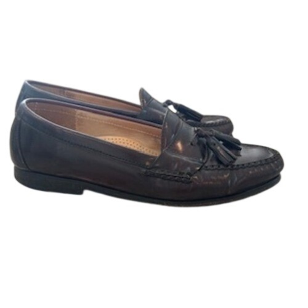 Cole Haan Brown Leather Tassel Loafers Men's Size 9 Preppy Dress Shoes